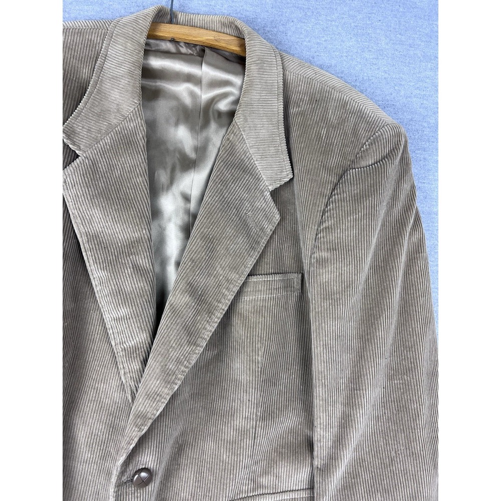Vintage David Taylor Men's Tan Corduroy Blazer Jacket XL Retro Classic